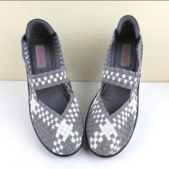 Bear Trap Shoes - Bare Trap Ursula Woven Mary Jane Wedge Shoes Women's Size 10 M, BearTrap, Shoes
